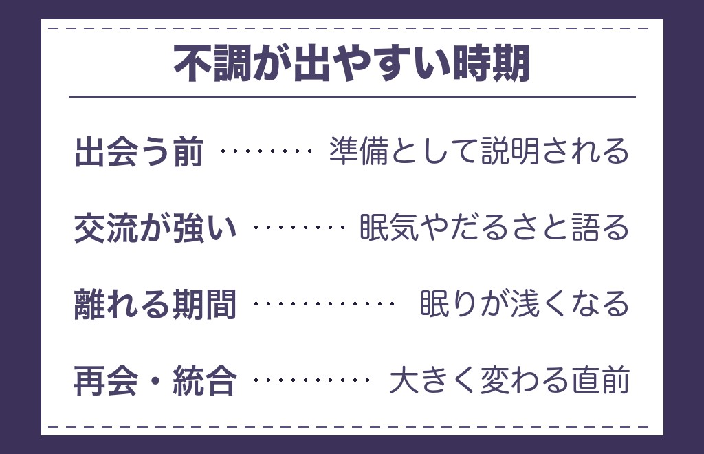 ツインレイとお互いに体調不良になることはある？