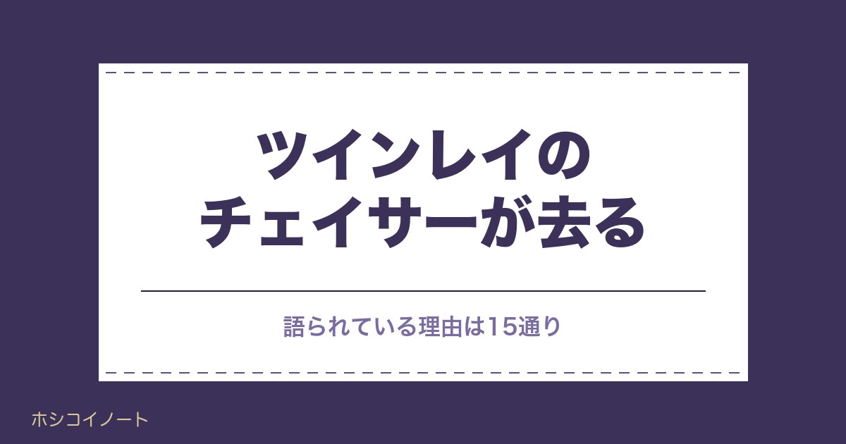 ツインレイのチェイサーが去る理由は?限界や諦めるサインも