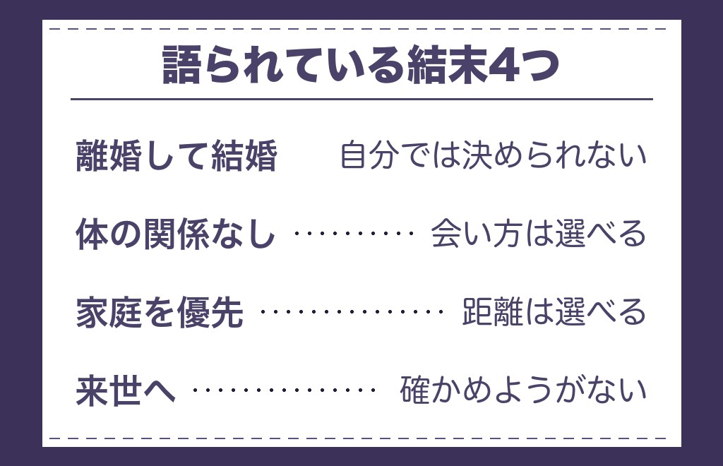 ツインレイが既婚者の場合に語られる4つの結末